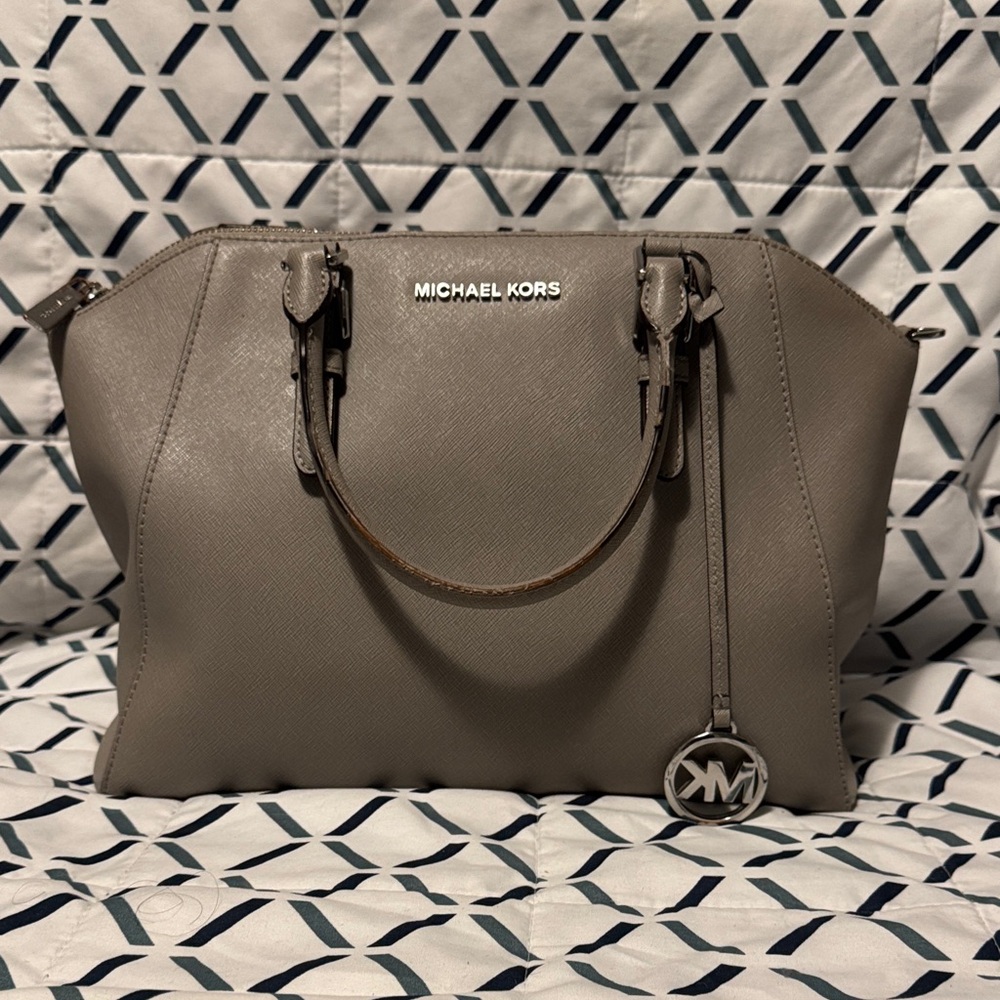 Michael Kors Taupe Satchel